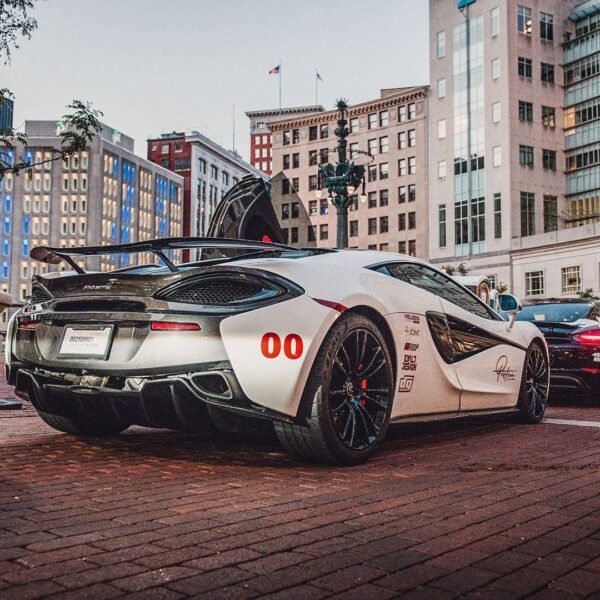 N Style Carbon Fiber Rear Wing - McLaren 570S/570GT/540C - Image 5