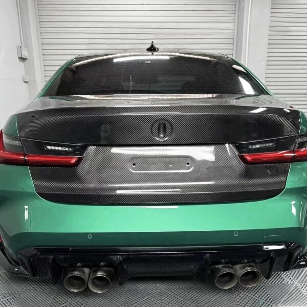 OEM Style Carbon Fiber Rear Trunk - BMW G80 M3 & G20 3 Series - Image 4