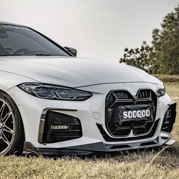 SQ Style Carbon Fiber Front Bumper Splitters - BMW G22/G23 4 Series - Image 2