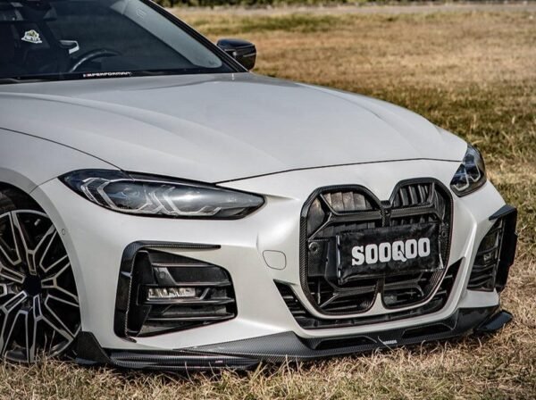 SQ Style Carbon Fiber Front Bumper Splitters - BMW G22/G23 4 Series - Image 3