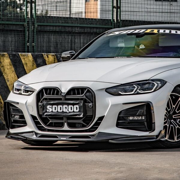 SQ Style Carbon Fiber Front Bumper Splitters - BMW G22/G23 4 Series - Image 4