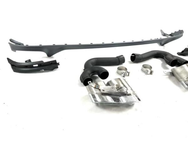 SQ8 Style Rear Diffuser With Quad Tips - Audi SQ8 / Q8 S Line - Image 3