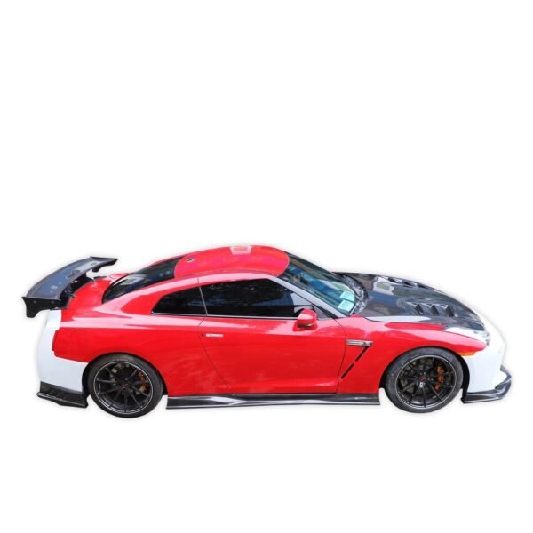 TS Style Carbon Fiber-Rear Spoiler - Nissan GT-R R35 - Image 2
