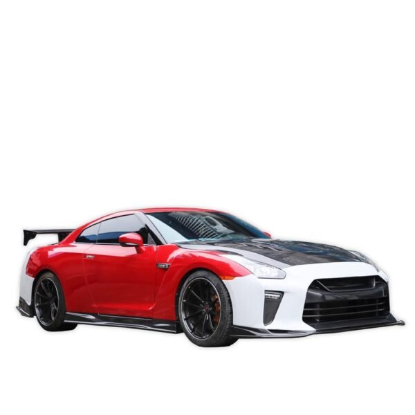 TS Style Carbon Fiber-Rear Spoiler - Nissan GT-R R35 - Image 3