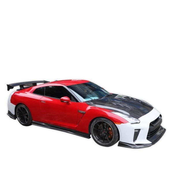 TS Style Carbon Fiber-Rear Spoiler - Nissan GT-R R35 - Image 4