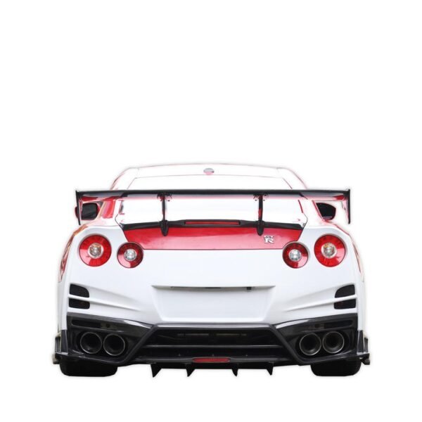TS Style Carbon Fiber-Rear Spoiler - Nissan GT-R R35 - Image 6