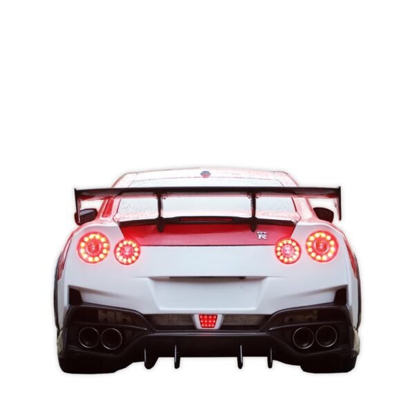 TS Style Carbon Fiber-Rear Spoiler - Nissan GT-R R35 - Image 7