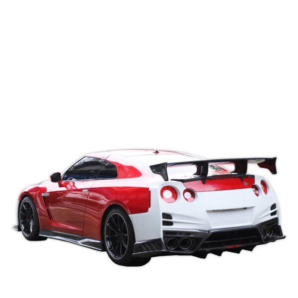 TS Style Carbon Fiber-Rear Spoiler - Nissan GT-R R35 - Image 8
