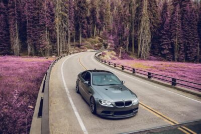 V Style Carbon Fiber Front Lip - BMW E90 / E92 / E93 M3