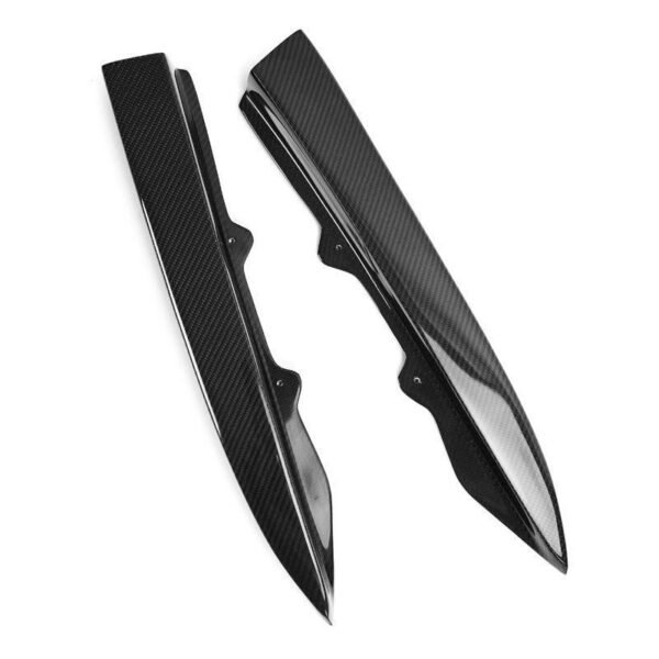 V Style Carbon Fiber Rear Canard Splitters - BMW F30 3 Series - Image 6